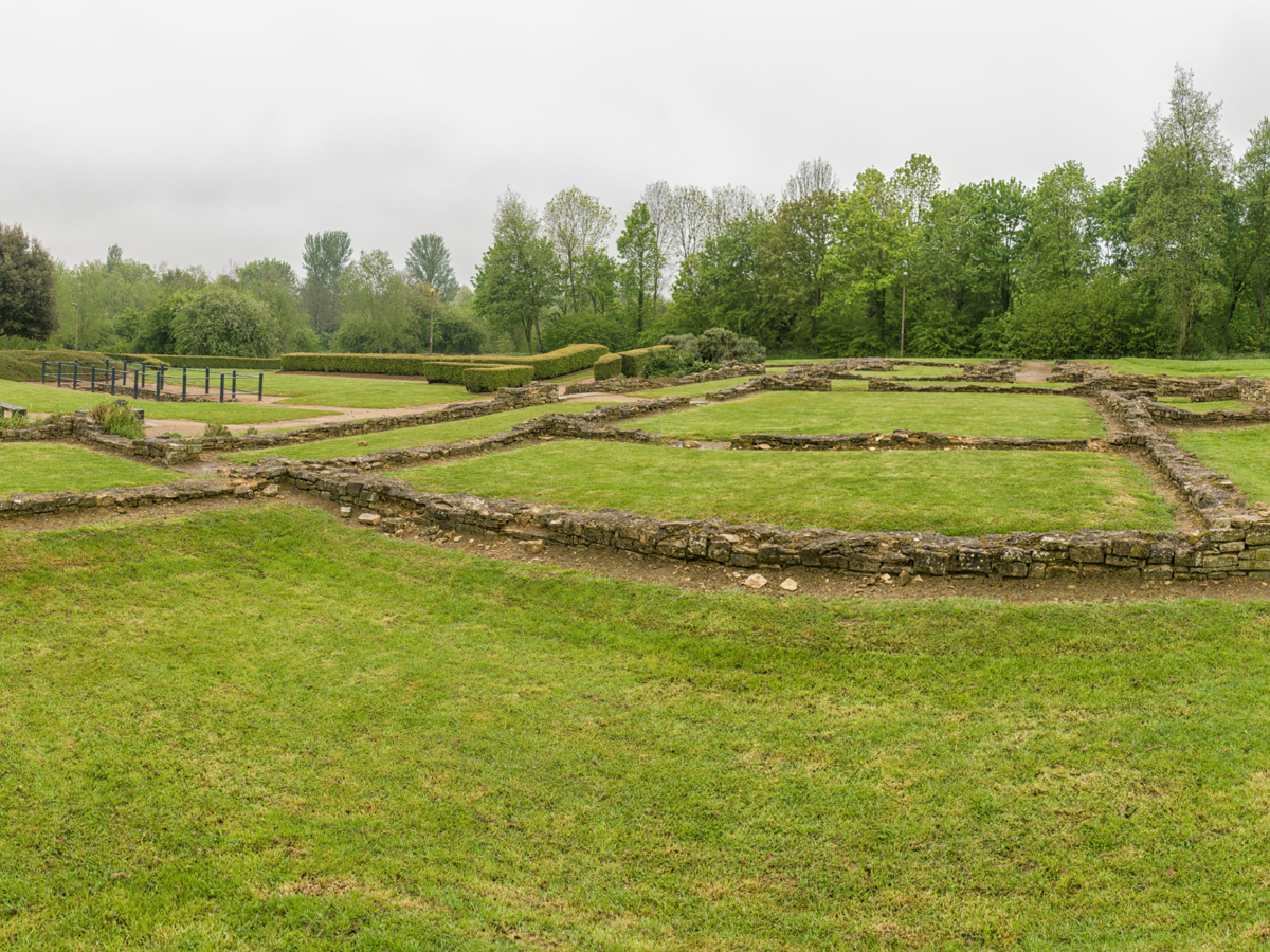 Roman Villa outline in stone