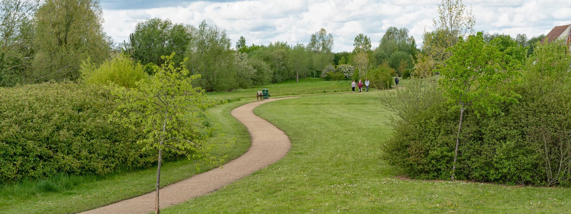 Pathway going through parkland