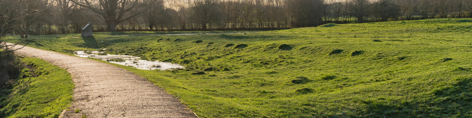 Woolstone Earthworks and path