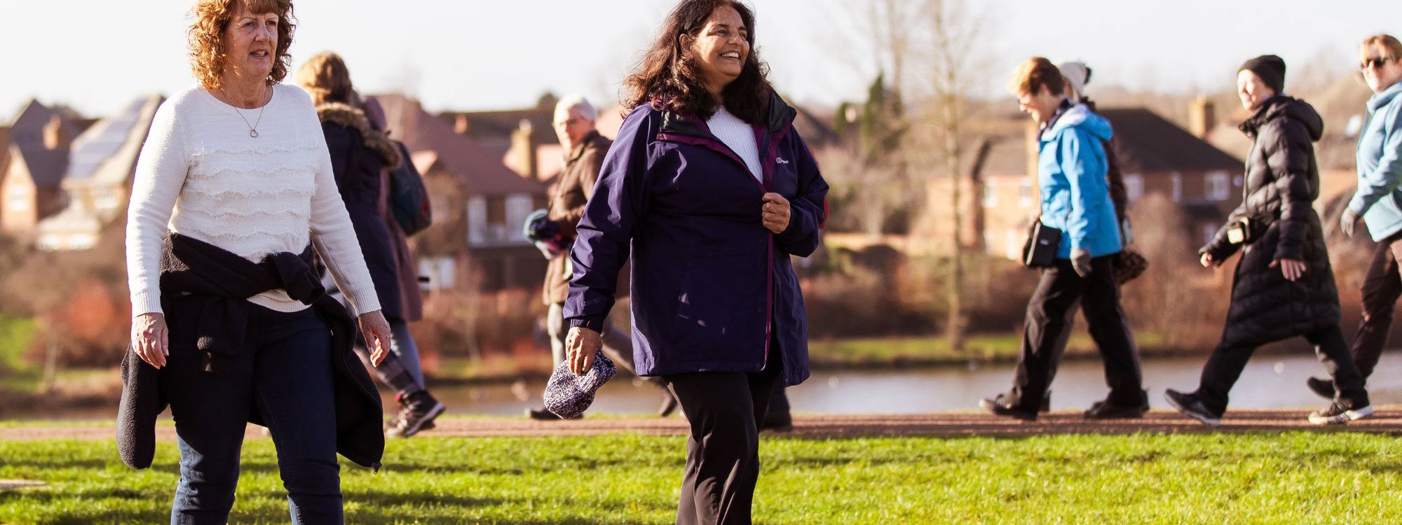 People enjoying Women's Walking Network event in Milton Keynes